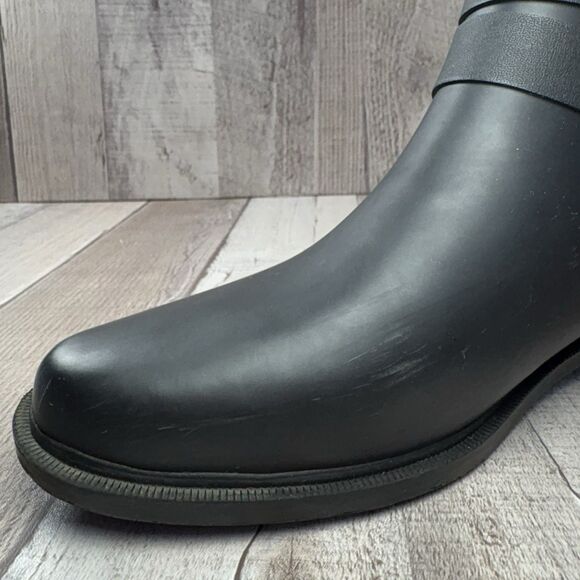 Chooka Midtown Strappy Women's Size 9 Ankle Rain Boot Bootie Waterproof Black - Picture 12 of 13